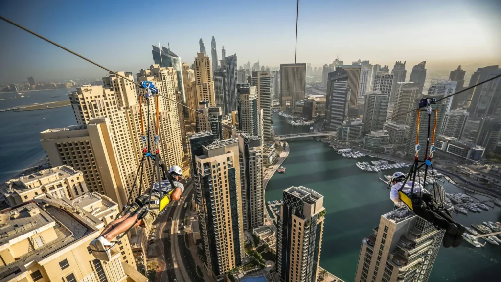 XLine Dubai Marina Zipline